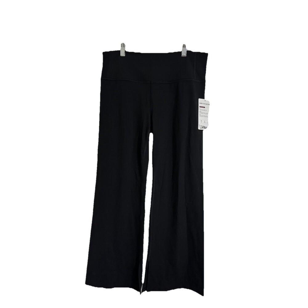 NWT Athleta Barre Kick Flare Pant  size L Powervita In Black $79